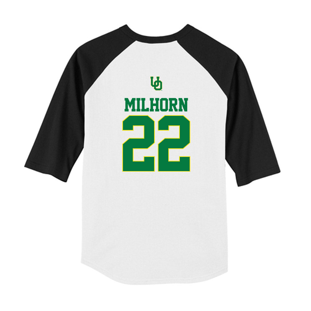 Oregon - NCAA Softball : Maddie Milhorn - USA Youth Raglan T-Shirt-1
