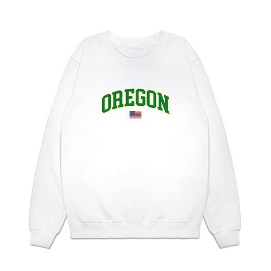 Oregon - NCAA Softball : Maddie Milhorn - USA Premium Crewneck Sweatshirt-0