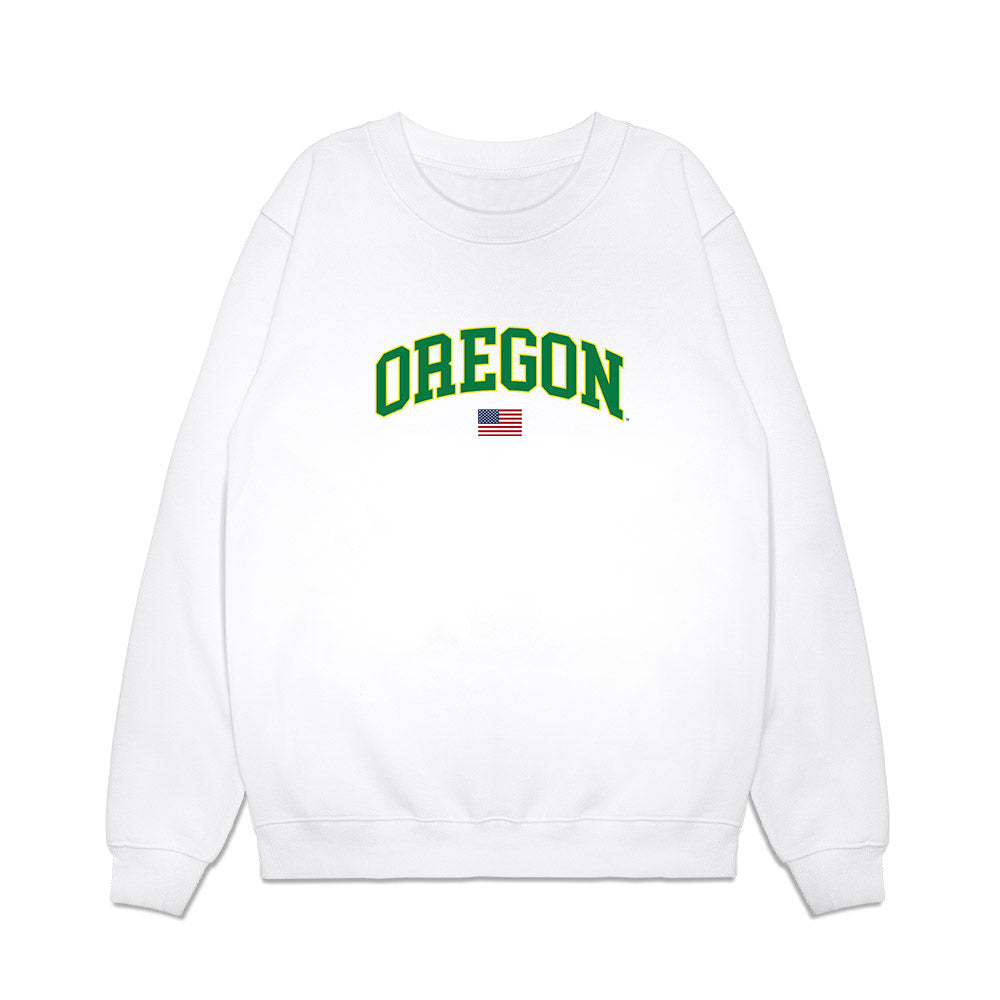 Oregon - NCAA Softball : Lyndsey Grein - USA Premium Crewneck Sweatshirt-0