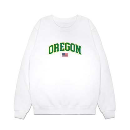 Oregon - NCAA Softball : Addison Amaral - USA Premium Crewneck Sweatshirt-0