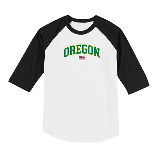 Oregon - NCAA Softball : Presley Lawton - USA Raglan Shirt-0