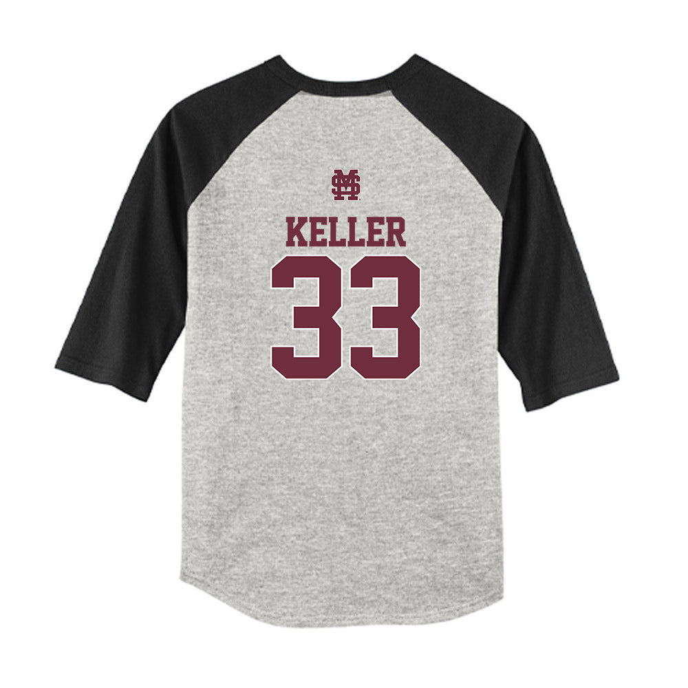 Mississippi State - NCAA Softball : Kinley Keller - USA Youth Raglan T-Shirt-1