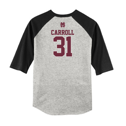 Mississippi State - NCAA Softball : Sydney Carroll - USA Raglan Shirt-1