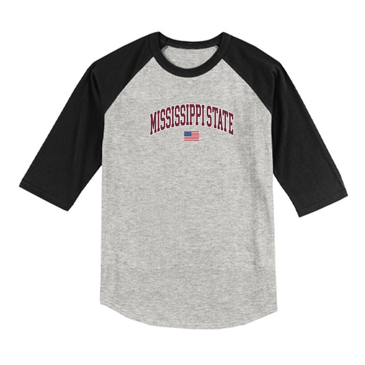 Mississippi State - NCAA Softball : Nadia Barbary - USA Raglan Shirt-0