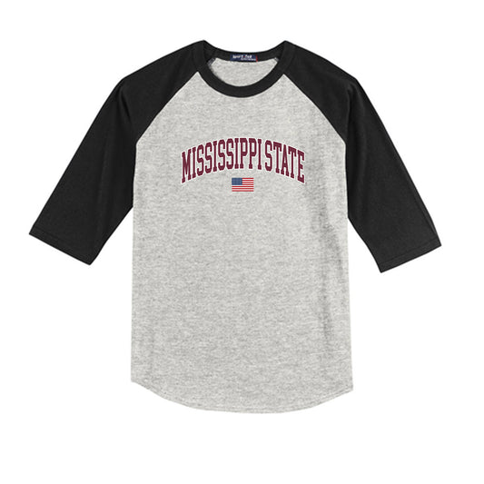 Mississippi State - NCAA Softball : Brinkley Moreton - USA Youth Raglan T-Shirt-0