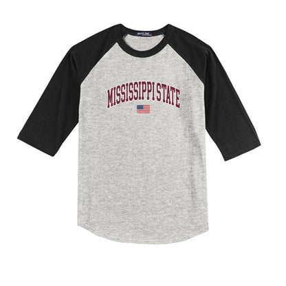 Mississippi State - NCAA Softball : Delainey Everett - USA Youth Raglan T-Shirt-0