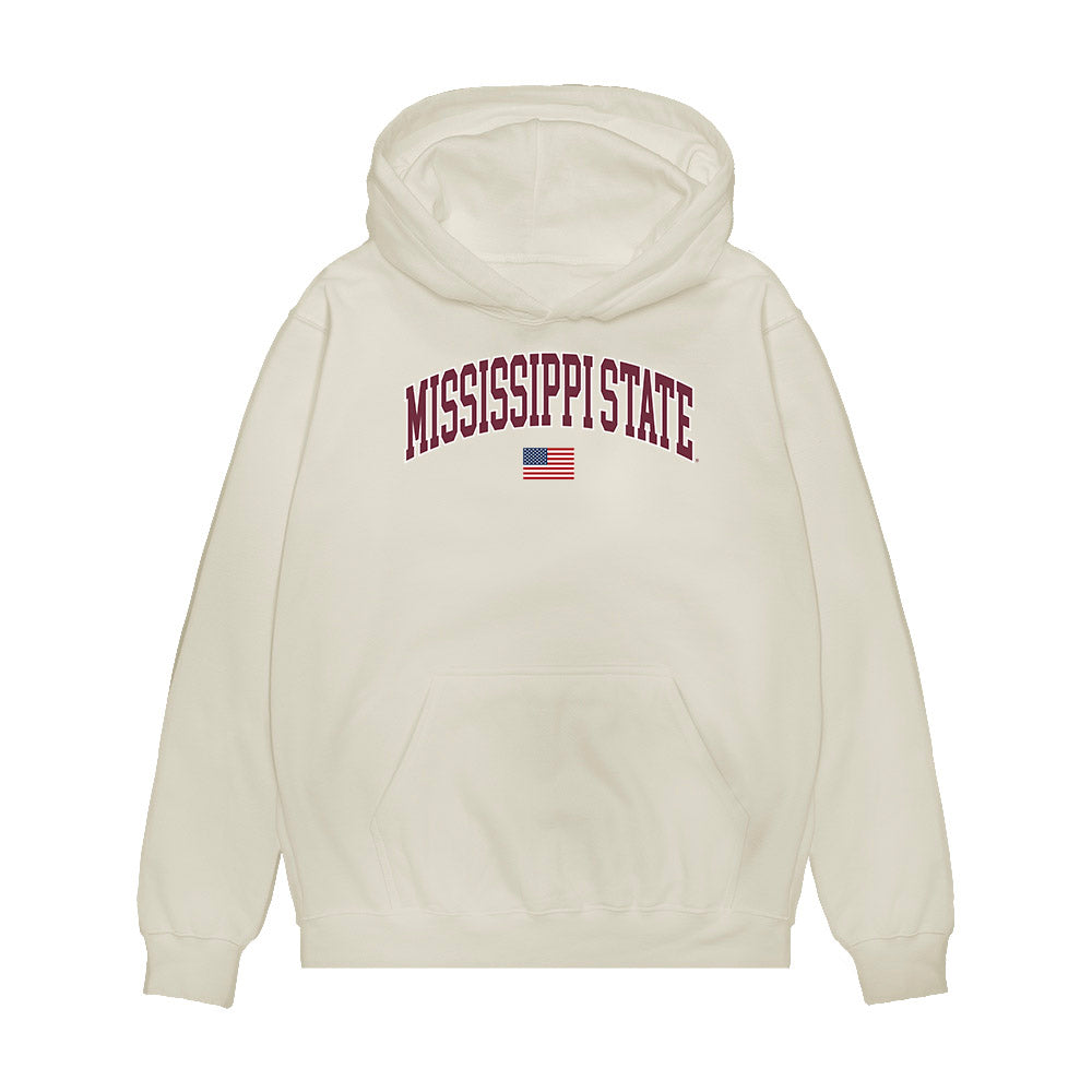 Mississippi State - NCAA Softball : Delainey Everett - USA Premium Hooded Sweatshirt-0