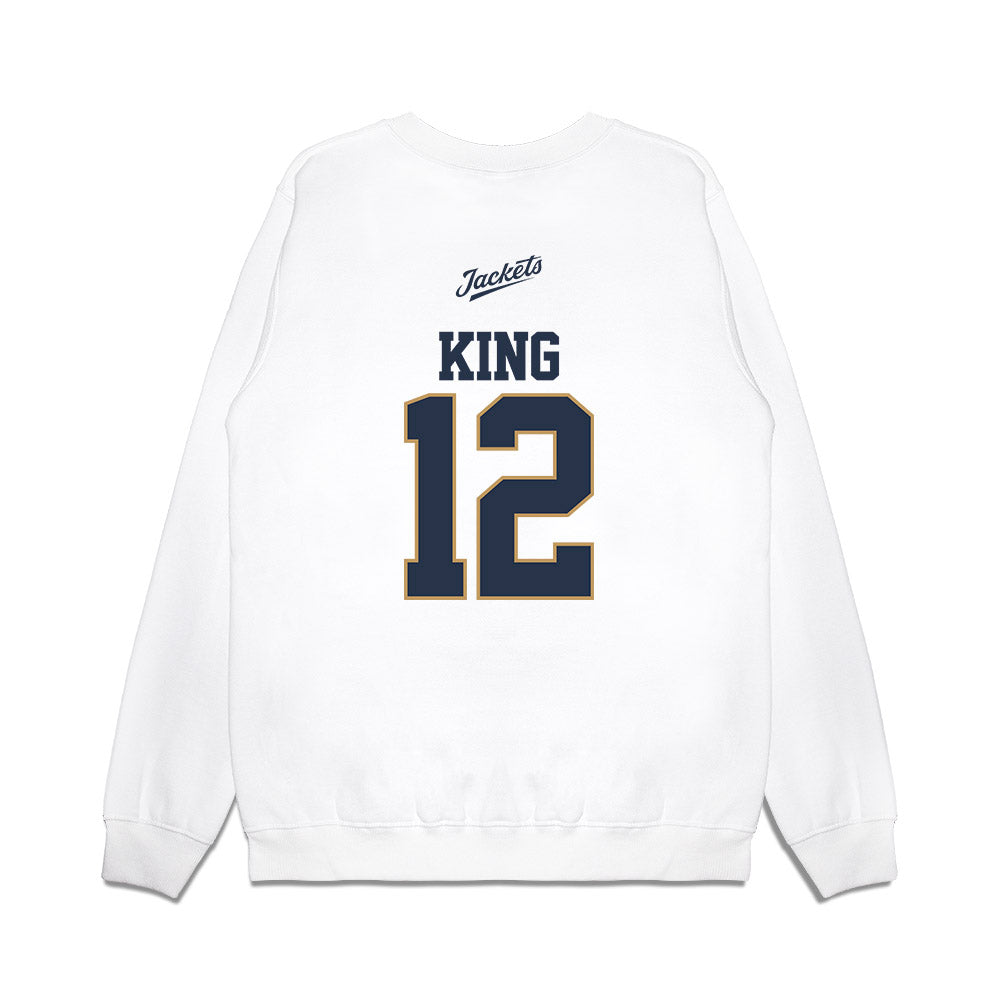 Georgia Tech - NCAA Softball : Gracie King - USA Premium Crewneck Sweatshirt-1