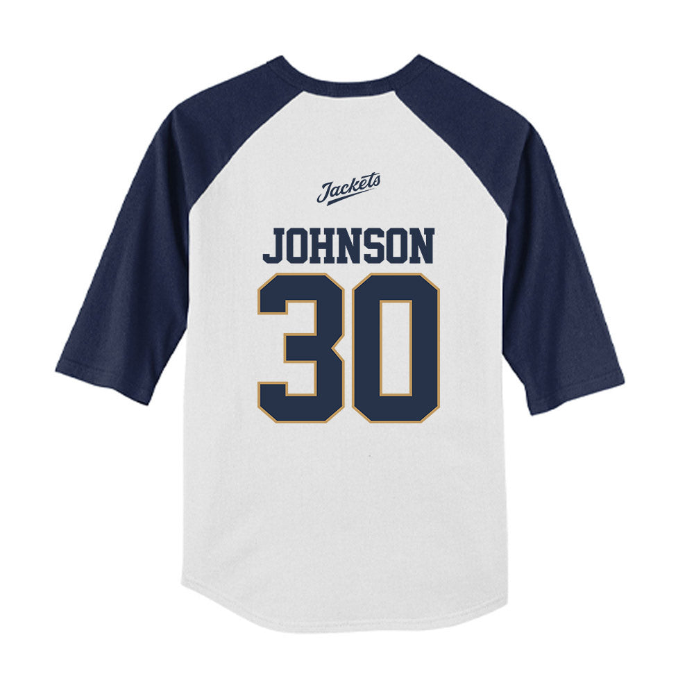 Georgia Tech - NCAA Softball : Madalyn Johnson - USA Youth Raglan T-Shirt-1