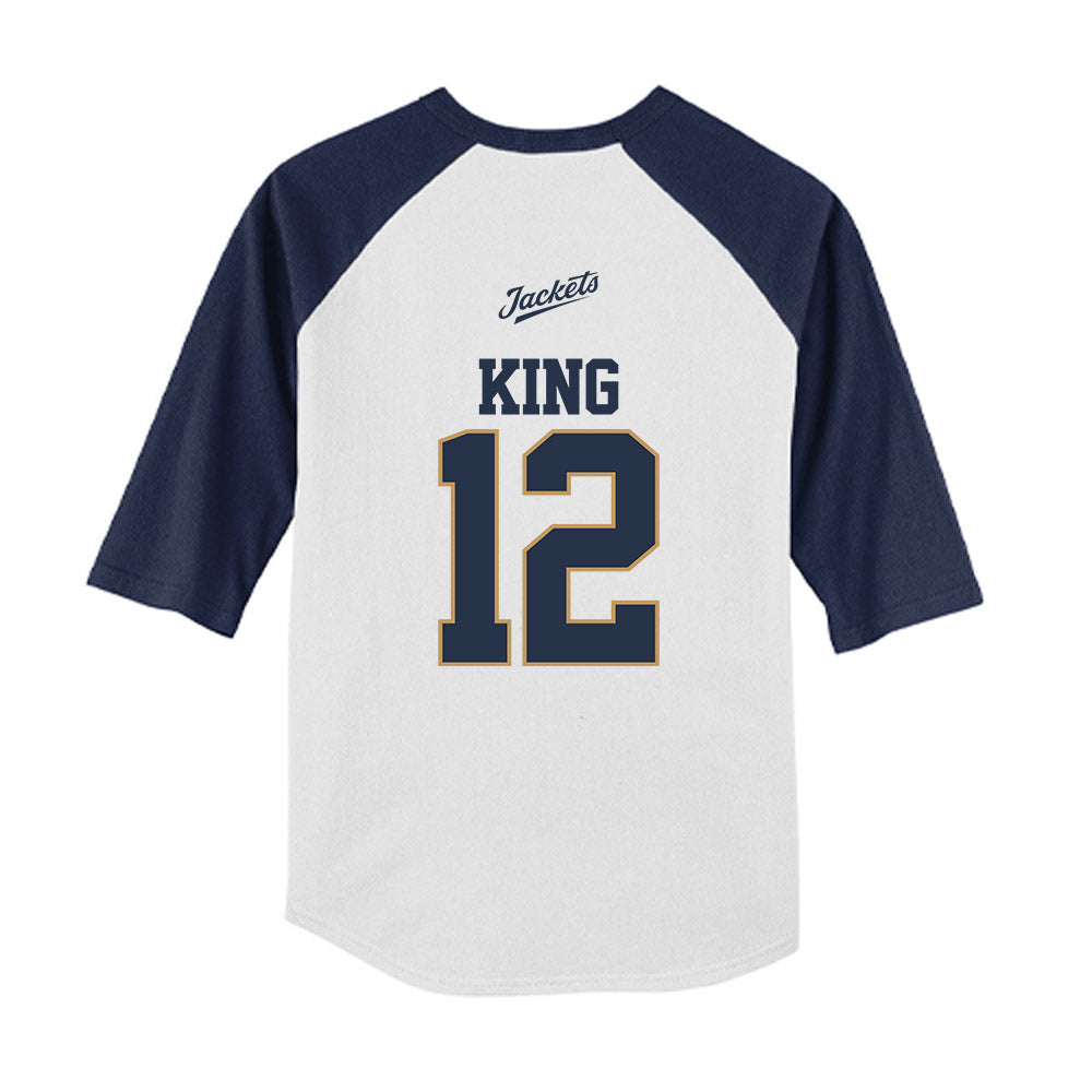Georgia Tech - NCAA Softball : Gracie King - USA Youth Raglan T-Shirt-1