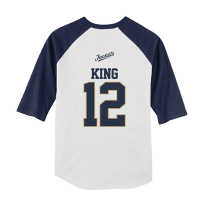 Georgia Tech - NCAA Softball : Gracie King - USA Youth Raglan T-Shirt-1