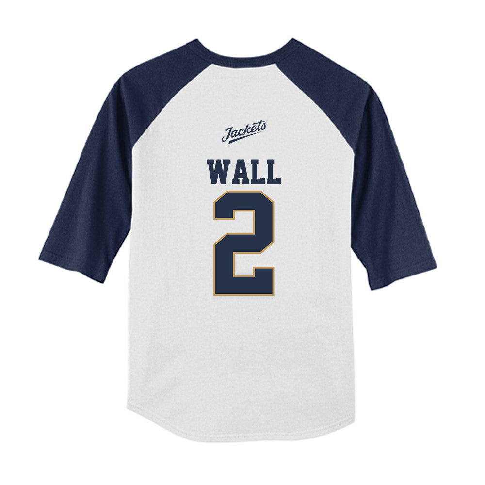 Georgia Tech - NCAA Softball : Raegan Wall - USA Youth Raglan T-Shirt-1
