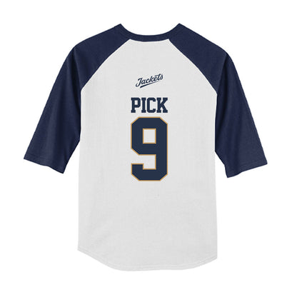 Georgia Tech - NCAA Softball : Landri Pick - USA Youth Raglan T-Shirt-1