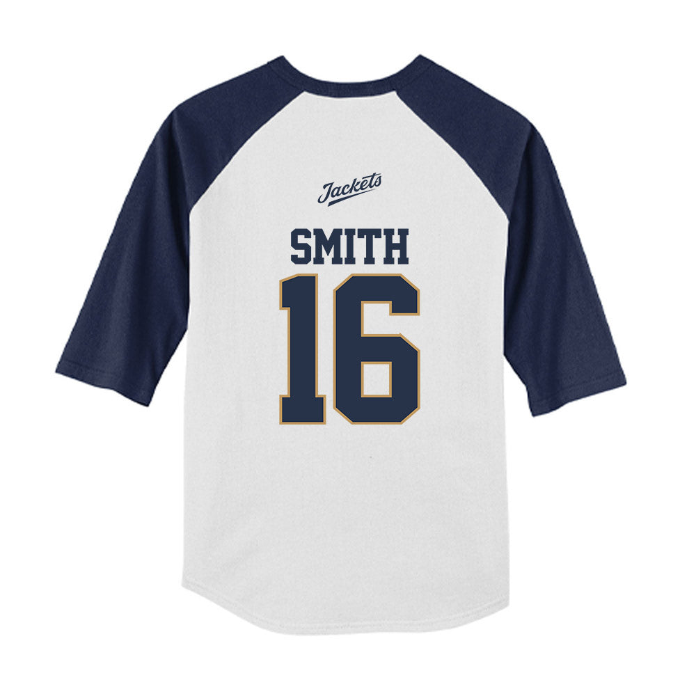 Georgia Tech - NCAA Softball : Charlotte Smith - USA Youth Raglan T-Shirt-1