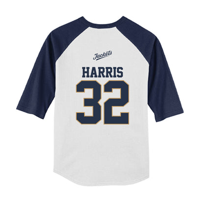 Georgia Tech - NCAA Softball : Tymber Harris - USA Youth Raglan T-Shirt-1