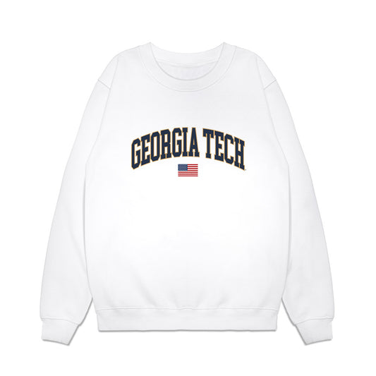 Georgia Tech - NCAA Softball : Reese Hunter - USA Premium Crewneck Sweatshirt-0