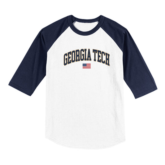 Georgia Tech - NCAA Softball : Madalyn Johnson - USA Raglan Shirt-0