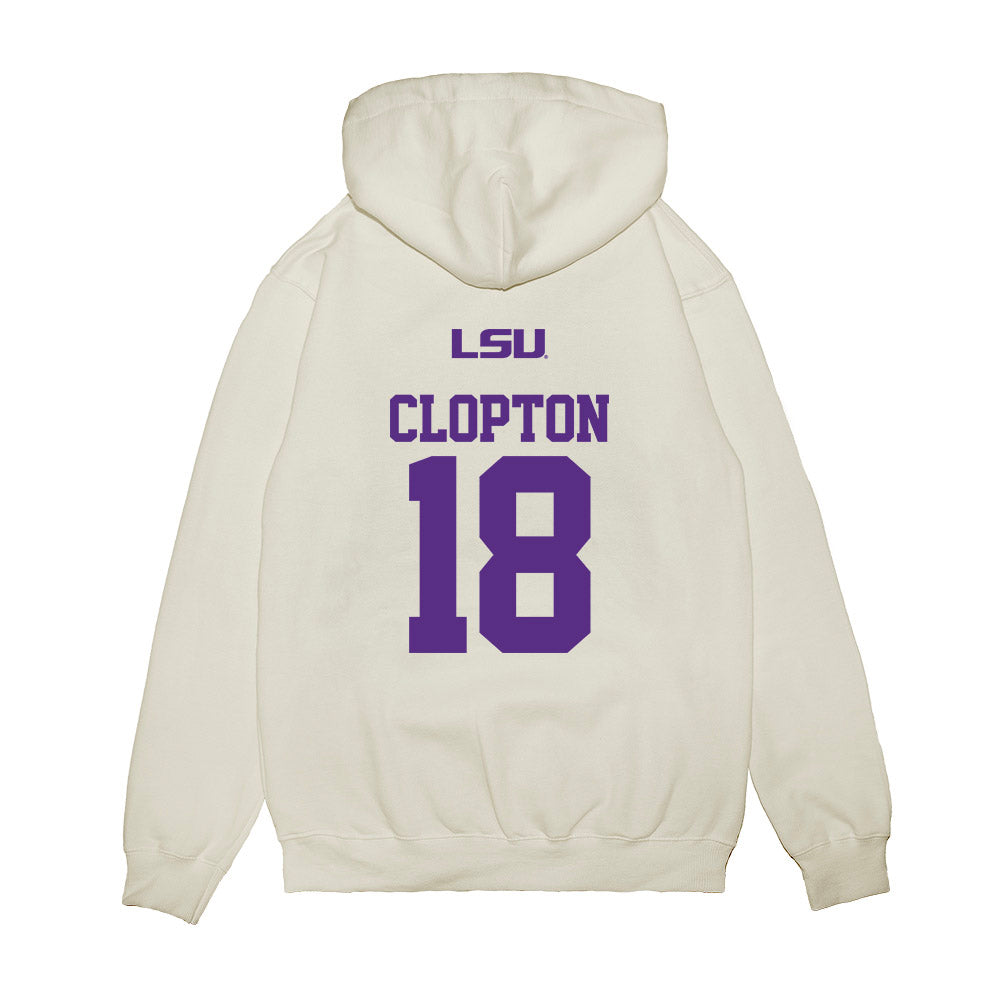LSU - NCAA Softball : Tatum Clopton - USA Premium Hooded Sweatshirt-1