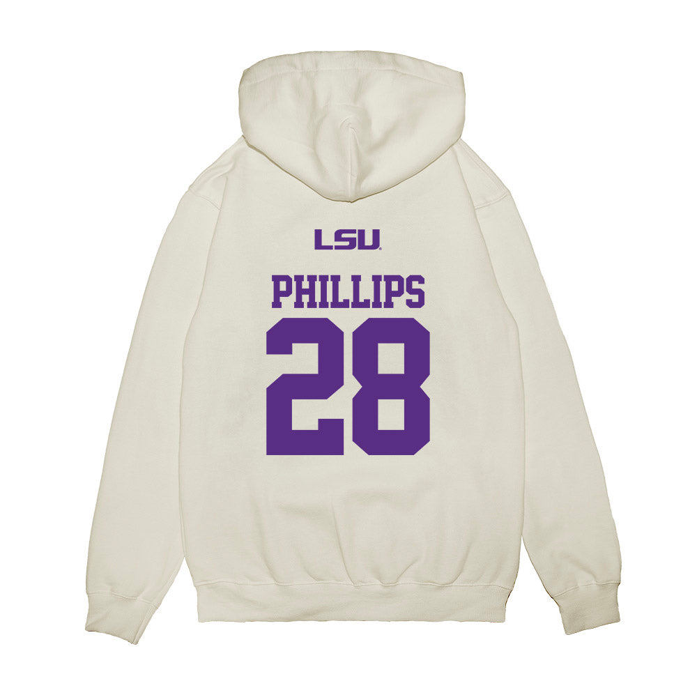 LSU - NCAA Softball : Jada Phillips - USA Premium Hooded Sweatshirt-1