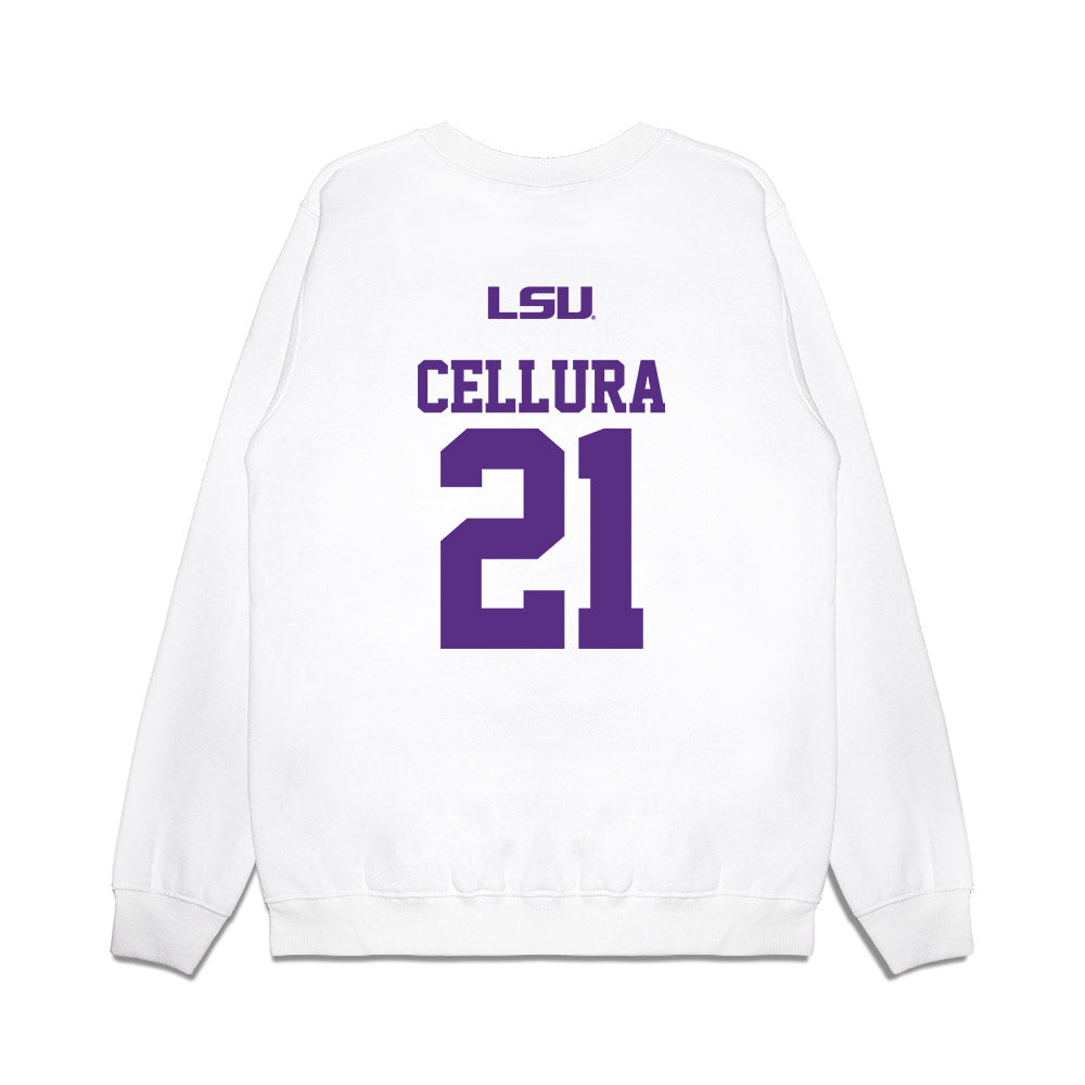 LSU - NCAA Softball : Cece Cellura - USA Premium Crewneck Sweatshirt-1