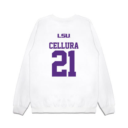 LSU - NCAA Softball : Cece Cellura - USA Premium Crewneck Sweatshirt-1