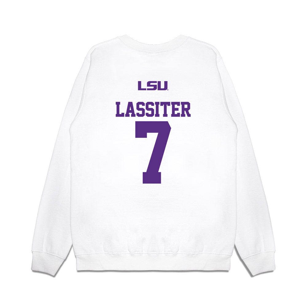 LSU - NCAA Softball : Jalia Lassiter - USA Premium Crewneck Sweatshirt-1
