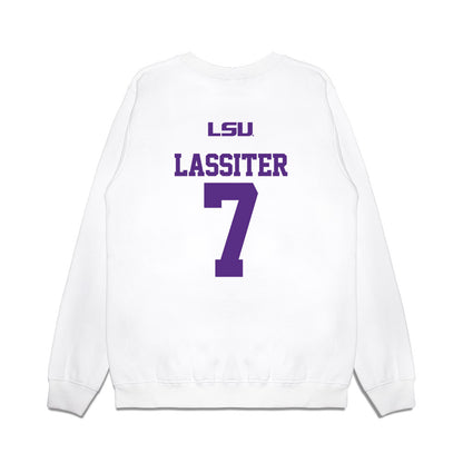 LSU - NCAA Softball : Jalia Lassiter - USA Premium Crewneck Sweatshirt-1