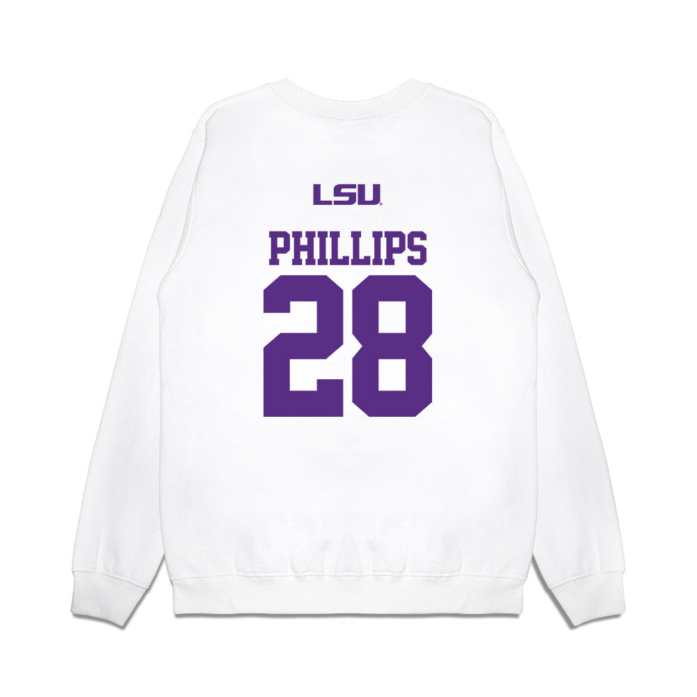 LSU - NCAA Softball : Jada Phillips - USA Premium Crewneck Sweatshirt-1