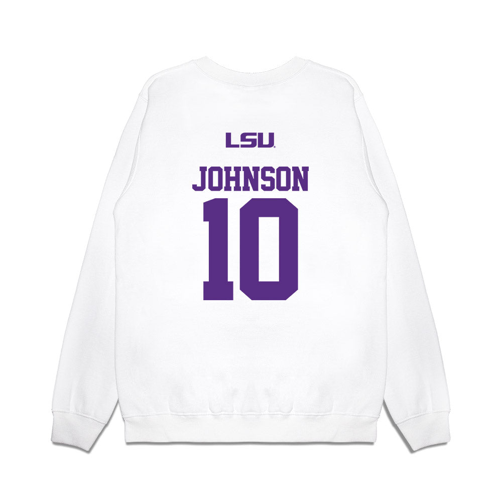 LSU - NCAA Softball : Rylie Johnson - USA Premium Crewneck Sweatshirt-1