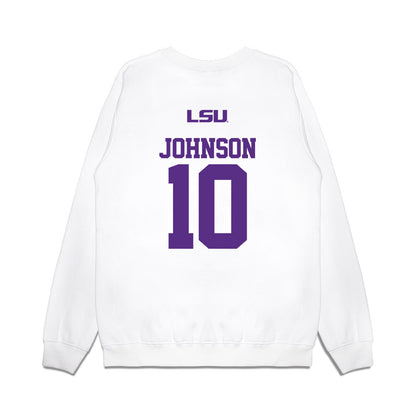 LSU - NCAA Softball : Rylie Johnson - USA Premium Crewneck Sweatshirt-1