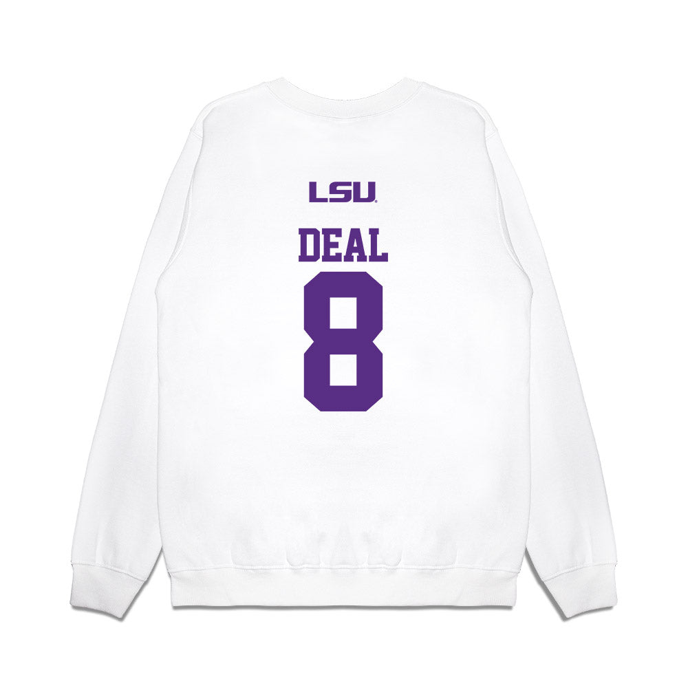LSU - NCAA Softball : Cali Deal - USA Premium Crewneck Sweatshirt-1