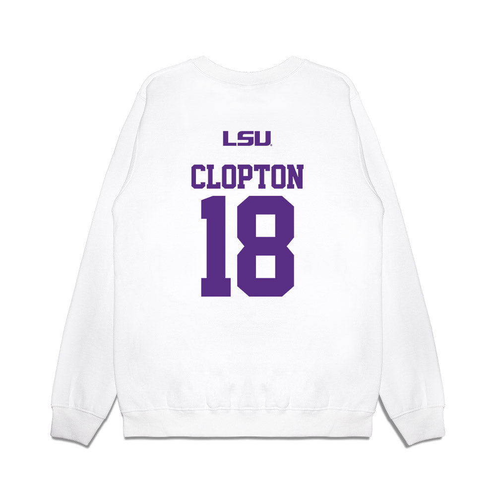 LSU - NCAA Softball : Tatum Clopton - USA Premium Crewneck Sweatshirt-1