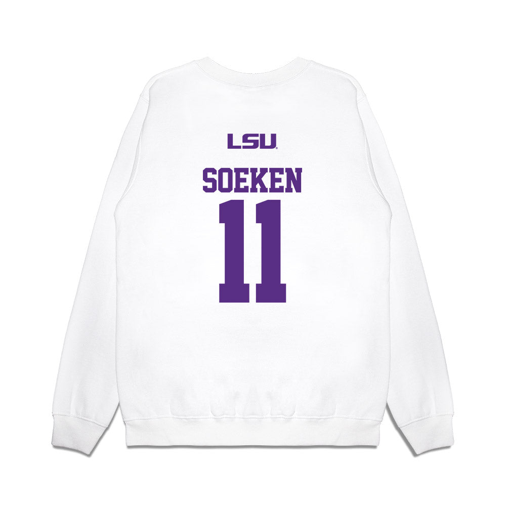 LSU - NCAA Softball : Lauryn Soeken - USA Premium Crewneck Sweatshirt-1