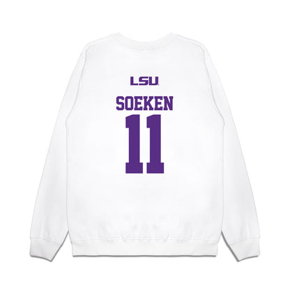 LSU - NCAA Softball : Lauryn Soeken - USA Premium Crewneck Sweatshirt-1