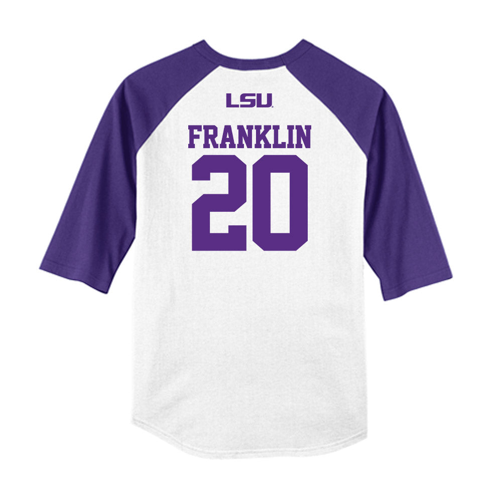 LSU - NCAA Softball : alix franklin - USA Raglan Shirt-1