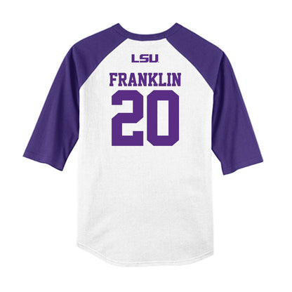 LSU - NCAA Softball : alix franklin - USA Raglan Shirt-1