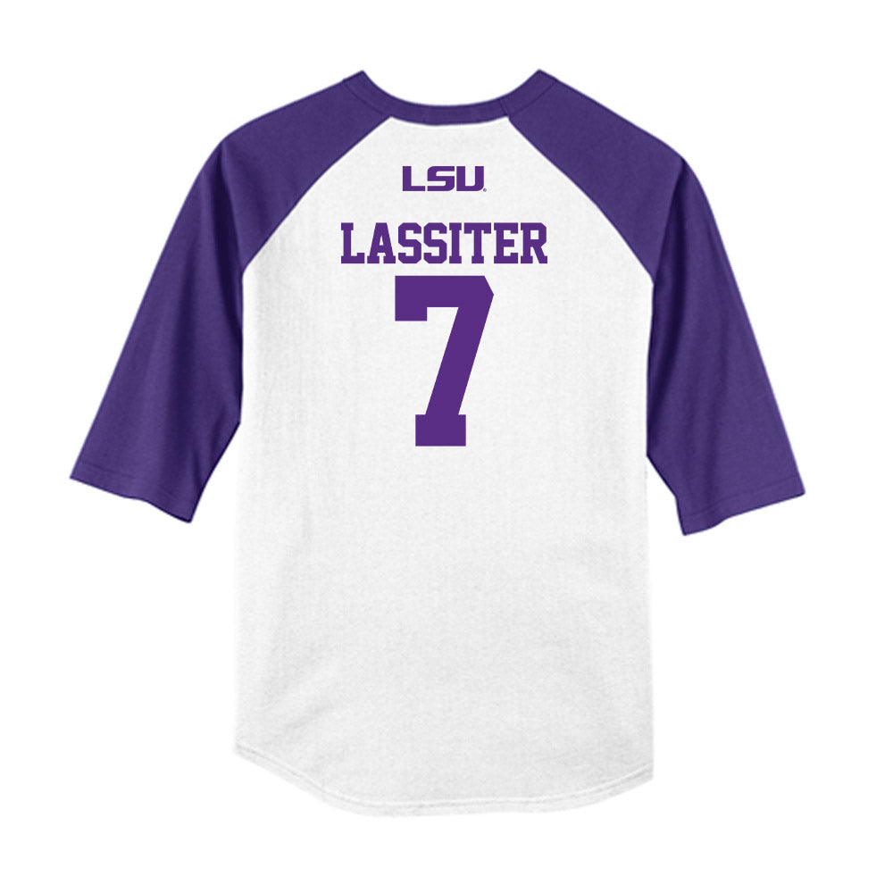 LSU - NCAA Softball : Jalia Lassiter - USA Raglan Shirt-1