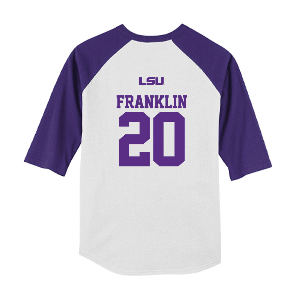 LSU - NCAA Softball : alix franklin - USA Youth Raglan T-Shirt-1