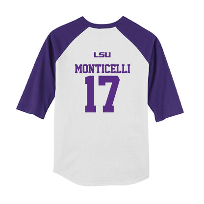 LSU - NCAA Softball : Paytn Monticelli - USA Youth Raglan T-Shirt-1