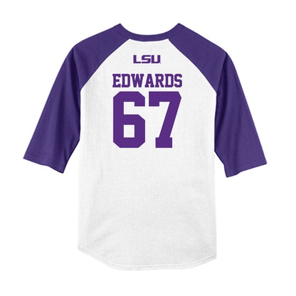 LSU - NCAA Softball : Kylee Edwards - USA Raglan Shirt-1