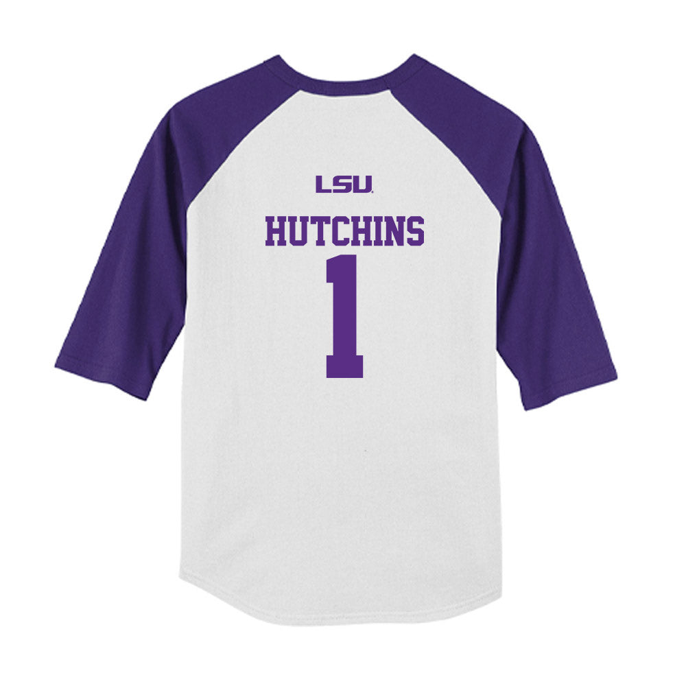 LSU - NCAA Softball : Ally Hutchins - USA Youth Raglan T-Shirt-1