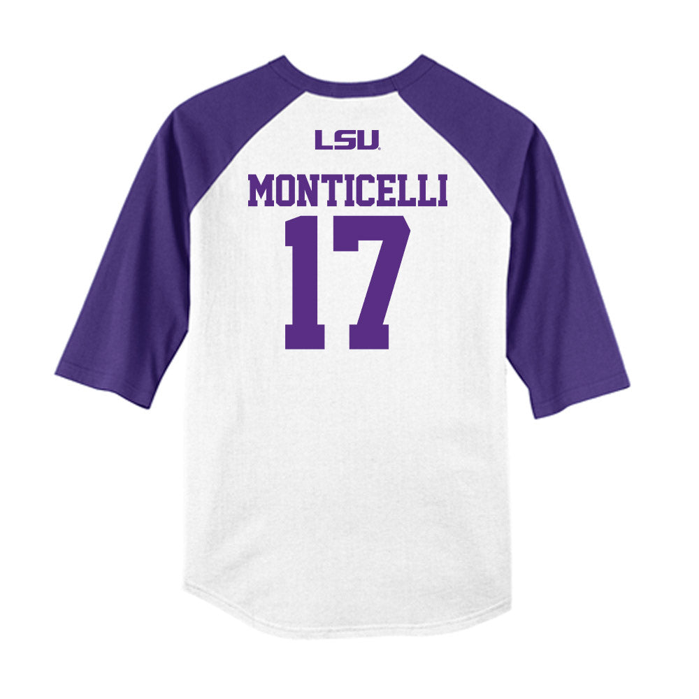 LSU - NCAA Softball : Paytn Monticelli - USA Raglan Shirt-1