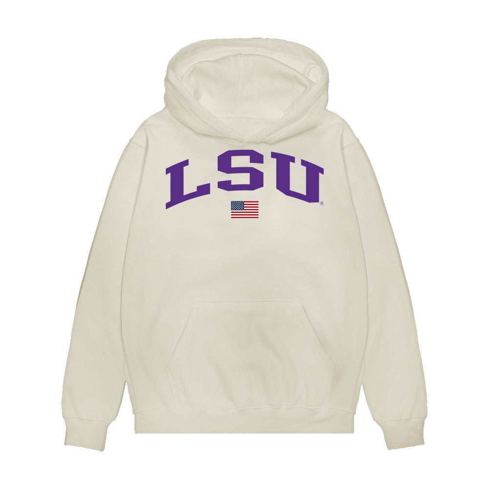 LSU - NCAA Softball : Maci Bergeron - USA Premium Hooded Sweatshirt-0