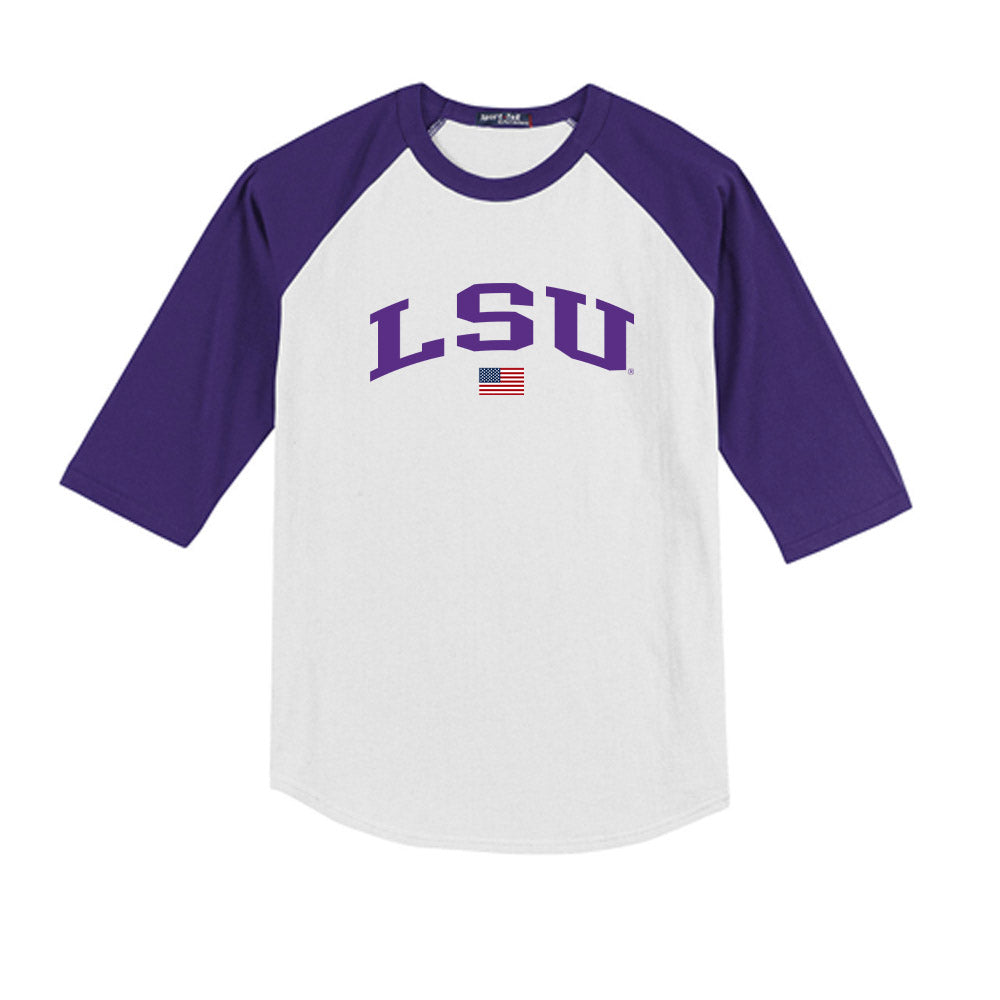 LSU - NCAA Softball : Ashlin Mowery - USA Youth Raglan T-Shirt-0
