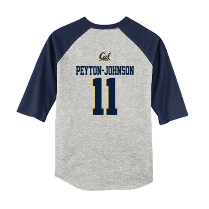 UC Berkeley - NCAA Softball : Nina Peyton-Johnson - Youth Raglan T-Shirt-1