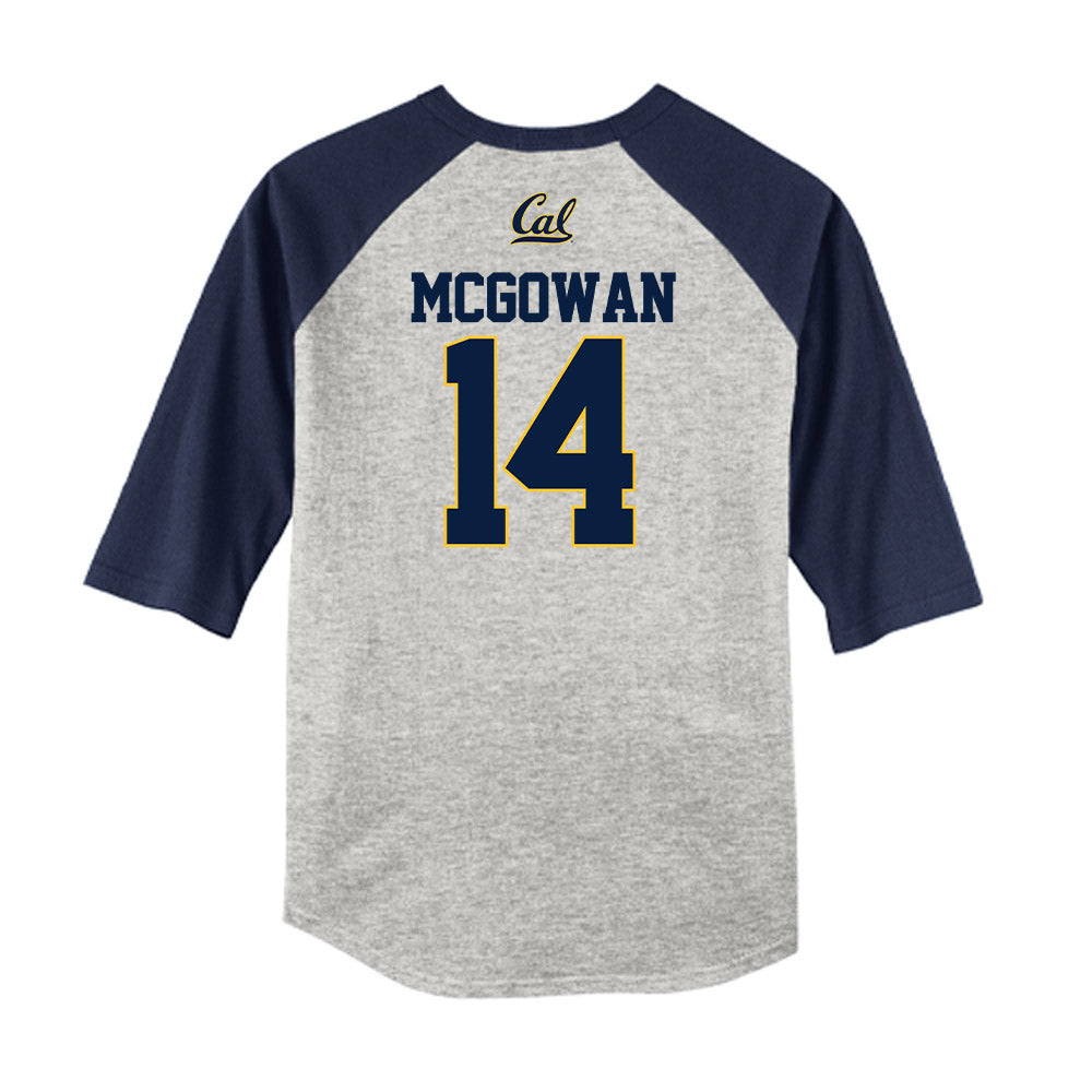 UC Berkeley - NCAA Softball : Mya McGowan - Raglan Shirt-1