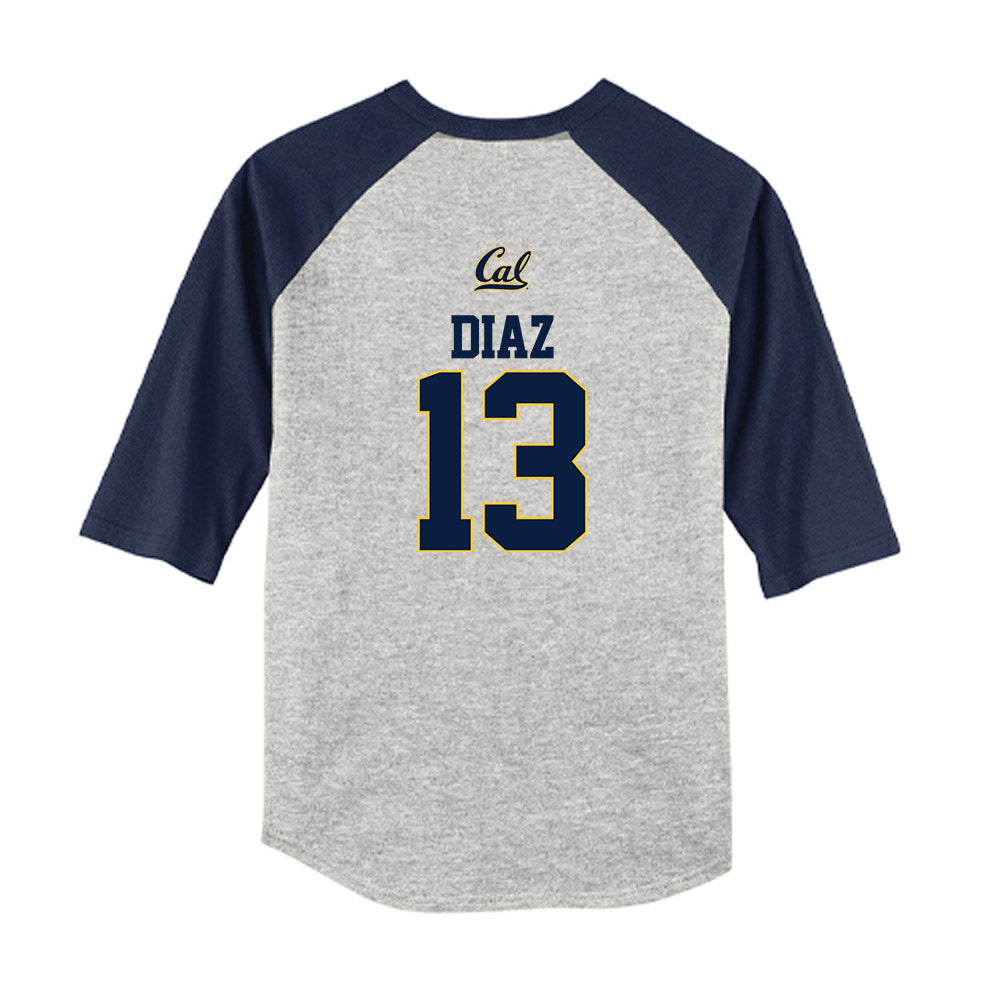 UC Berkeley - NCAA Softball : Jade Diaz - Youth Raglan T-Shirt-1