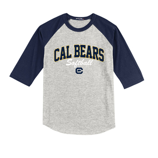UC Berkeley - NCAA Softball : Mya McGowan - Youth Raglan T-Shirt-0