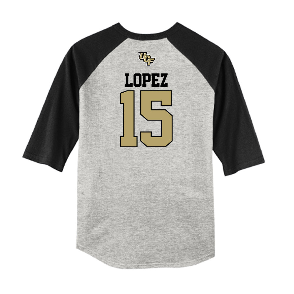 Central Florida - NCAA Softball : Yessenia Lopez - USA Raglan Raglan Shirt-1