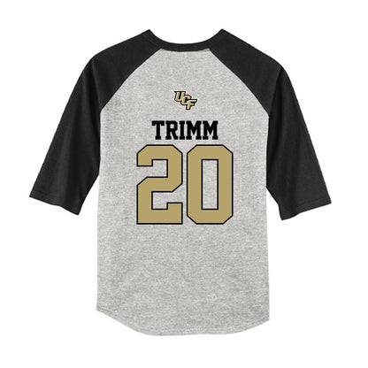 Central Florida - NCAA Softball : Kendall Trimm - USA Raglan Youth Raglan T-Shirt-1